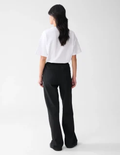 Basis Wide Leg Broek Zwart