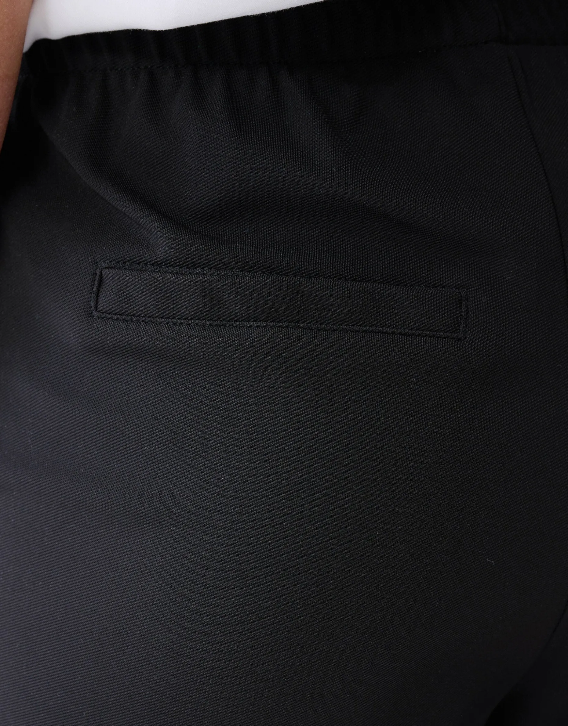 Basis Wide Leg Broek Zwart