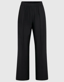 Basis Wide Leg Broek Zwart