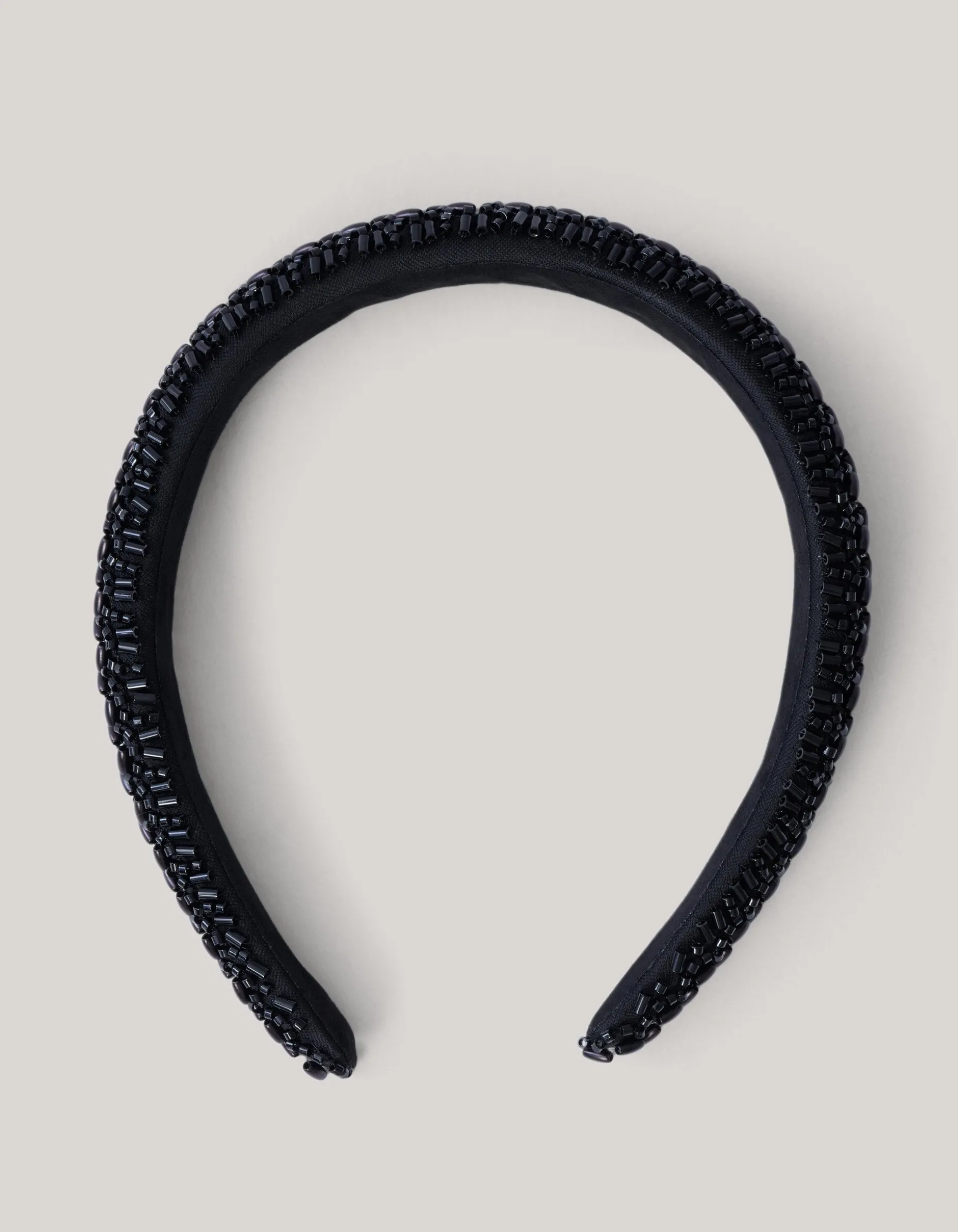 Beaded Haarband Zwart