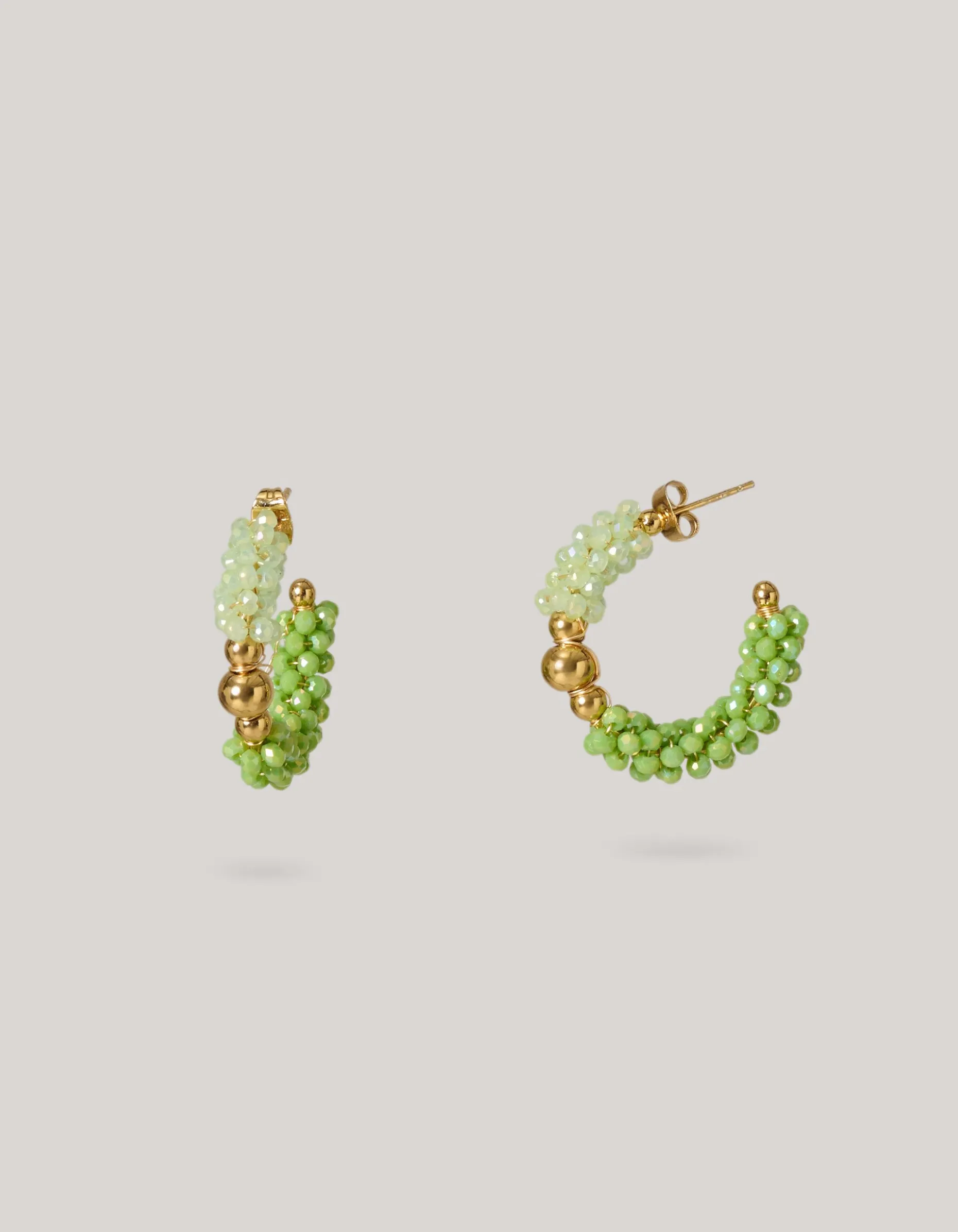 Beaded Oorbellen Groen