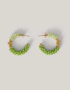 Beaded Oorbellen Groen
