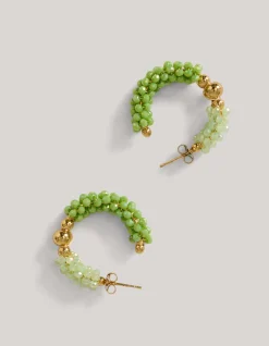 Beaded Oorbellen Groen
