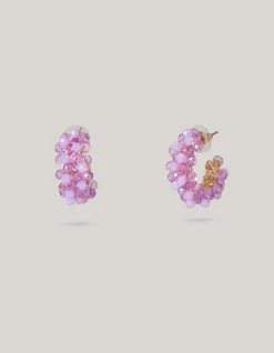 Beaded Oorbellen Paars