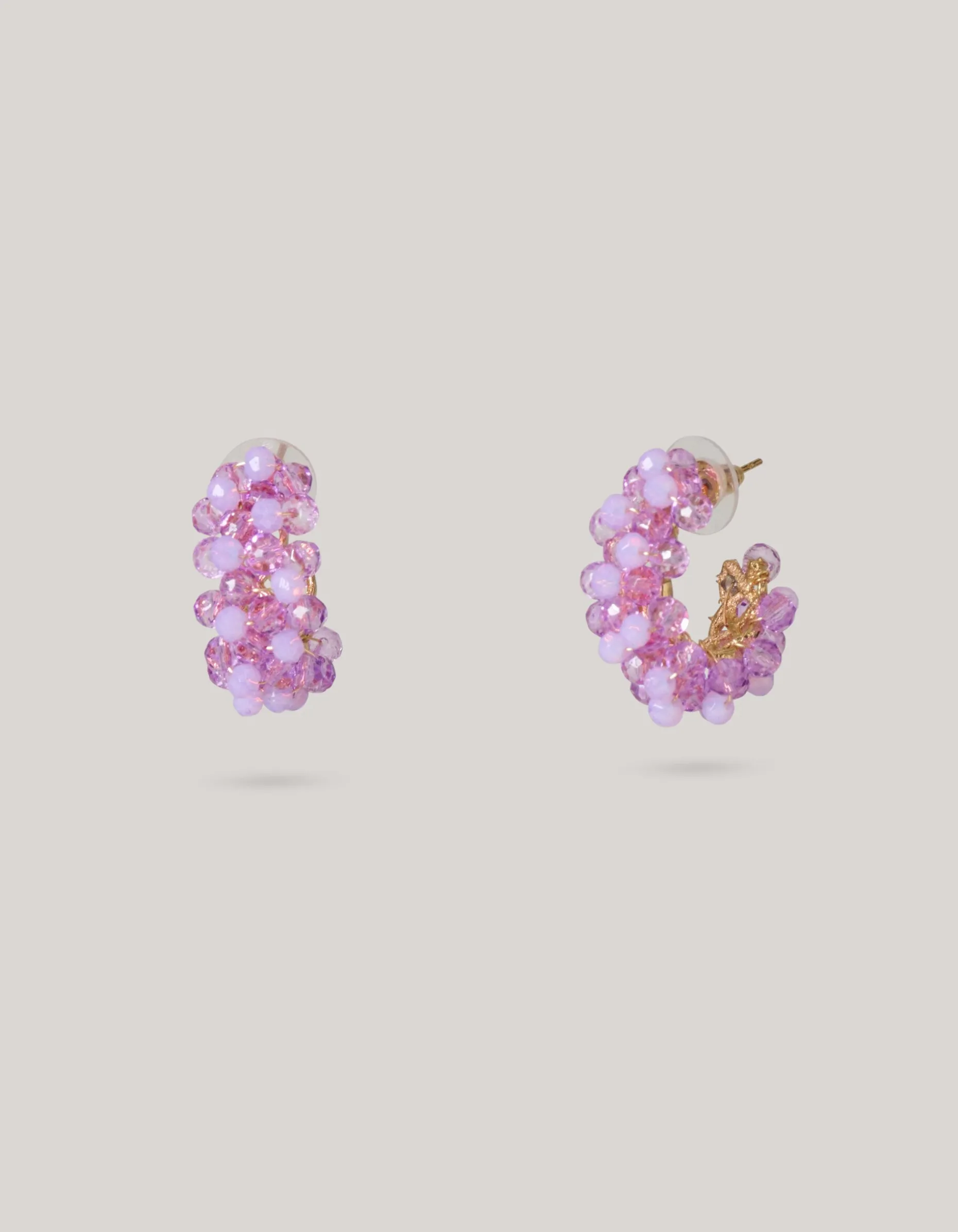 Beaded Oorbellen Paars
