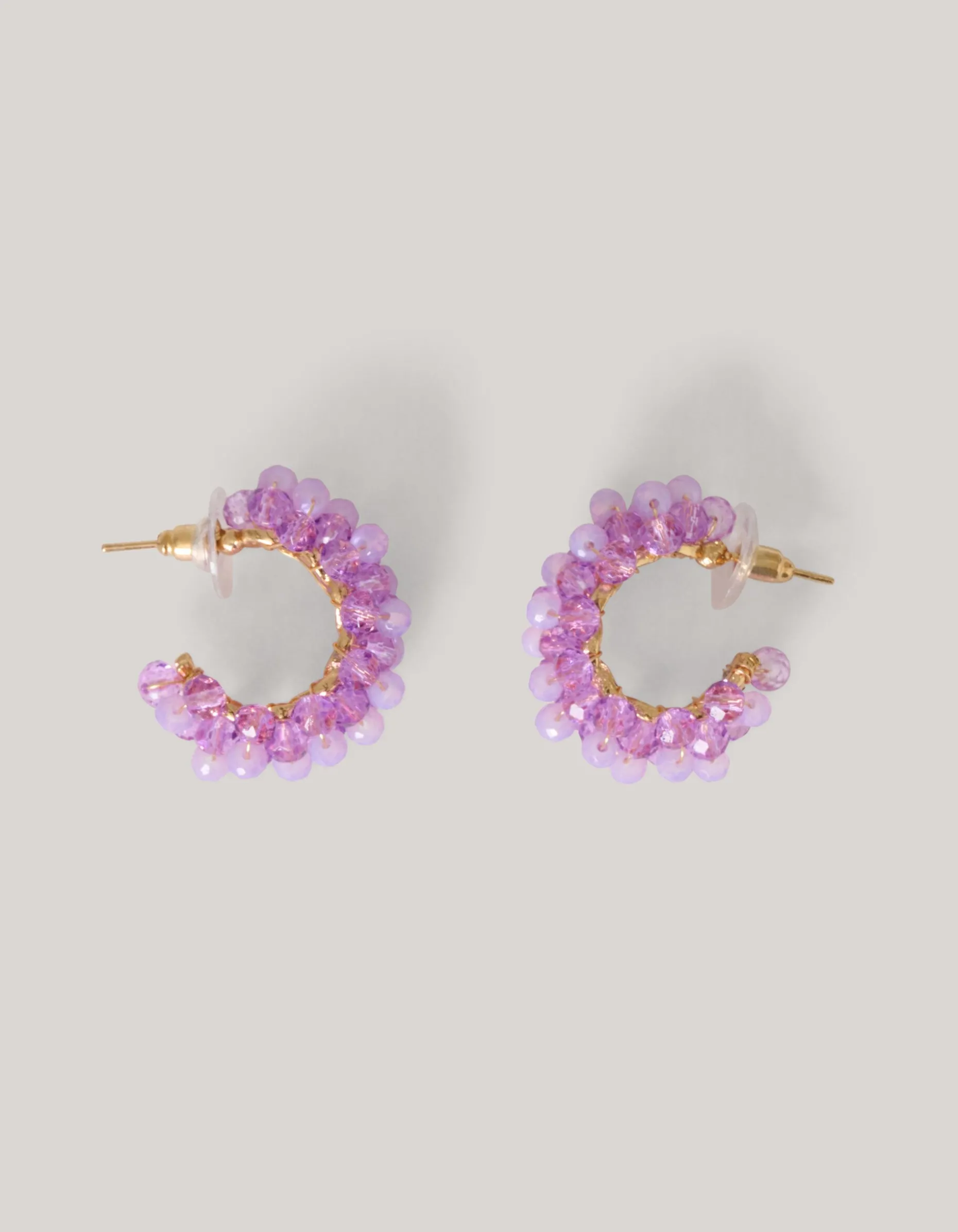 Beaded Oorbellen Paars
