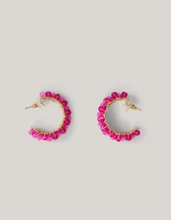 Beaded Oorbellen Roze