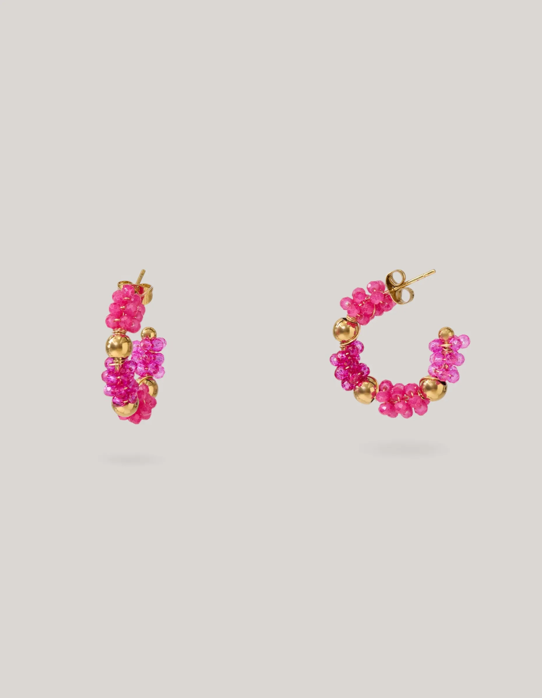 Beaded Oorbellen Roze