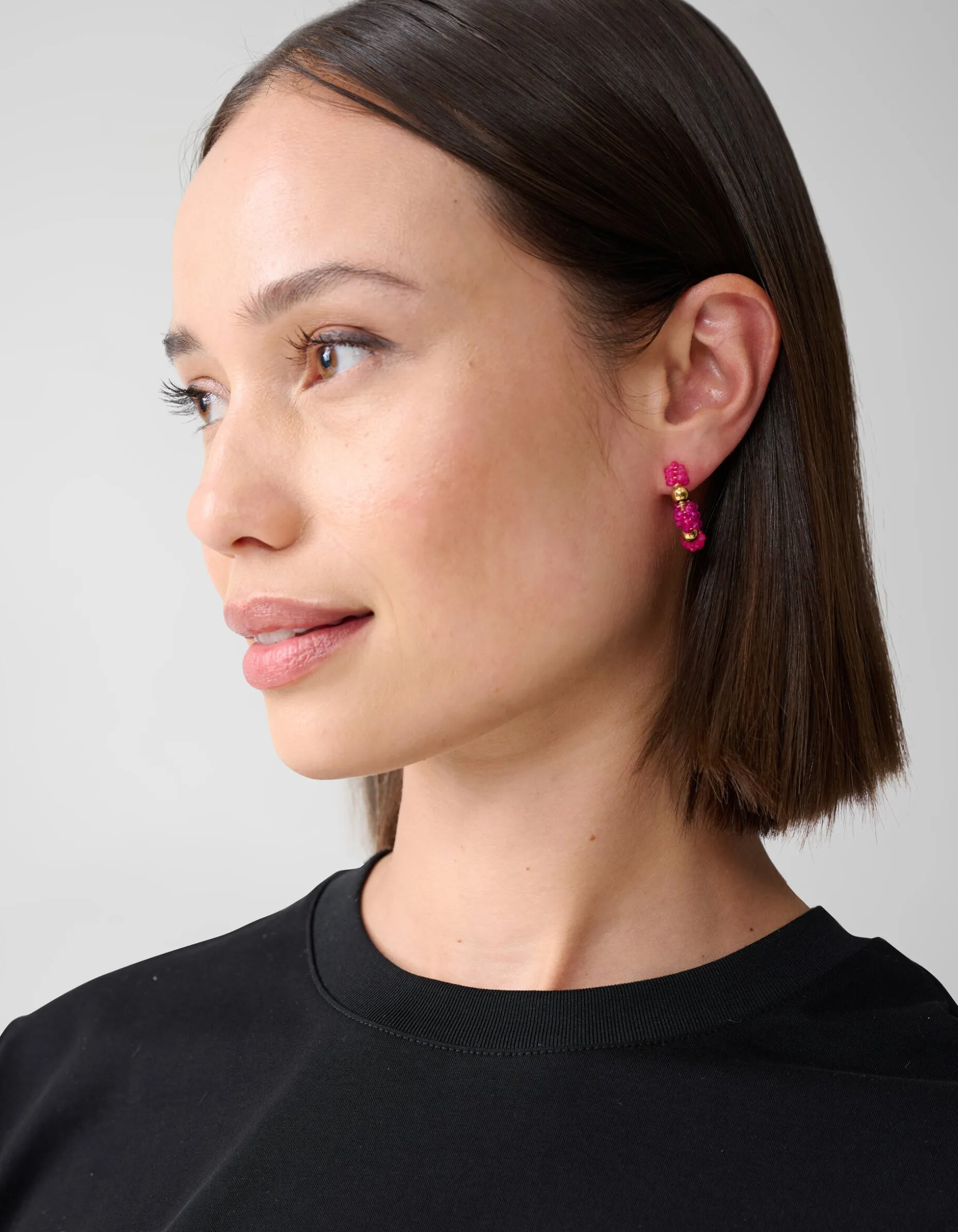 Beaded Oorbellen Roze