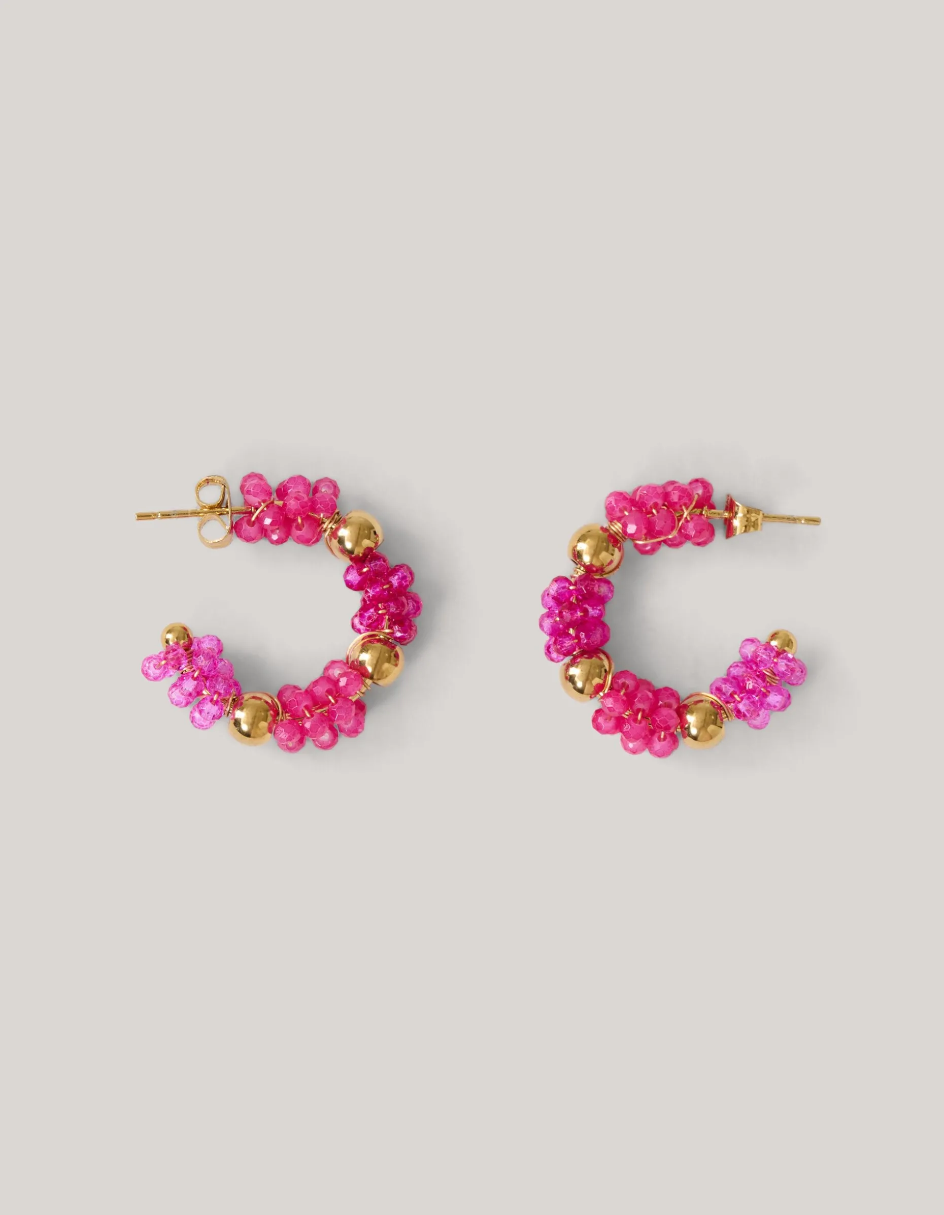 Beaded Oorbellen Roze