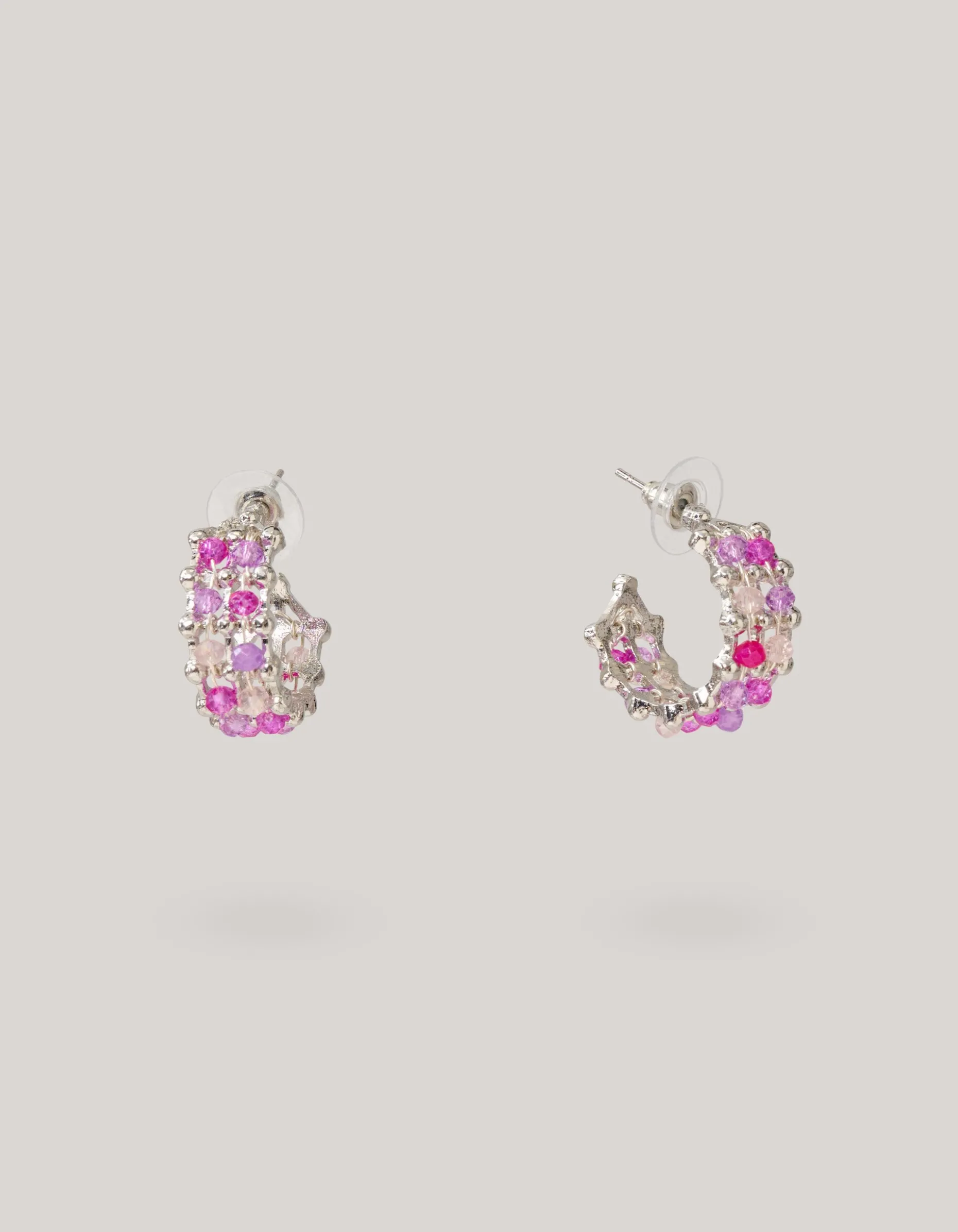 Beaded Oorbellen Zilver