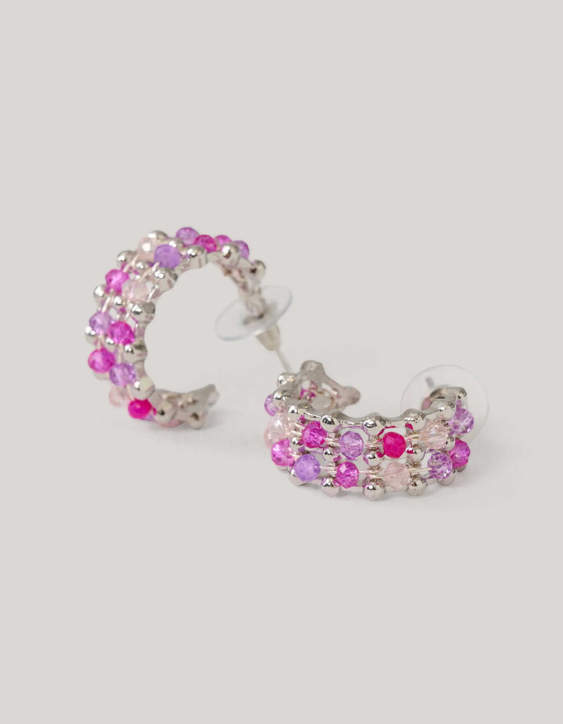 Beaded Oorbellen Zilver