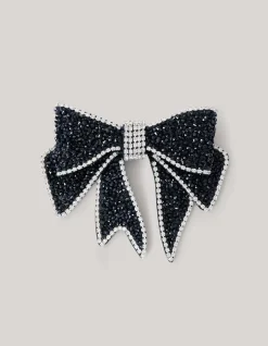 Beaded Strik Broche Zwart