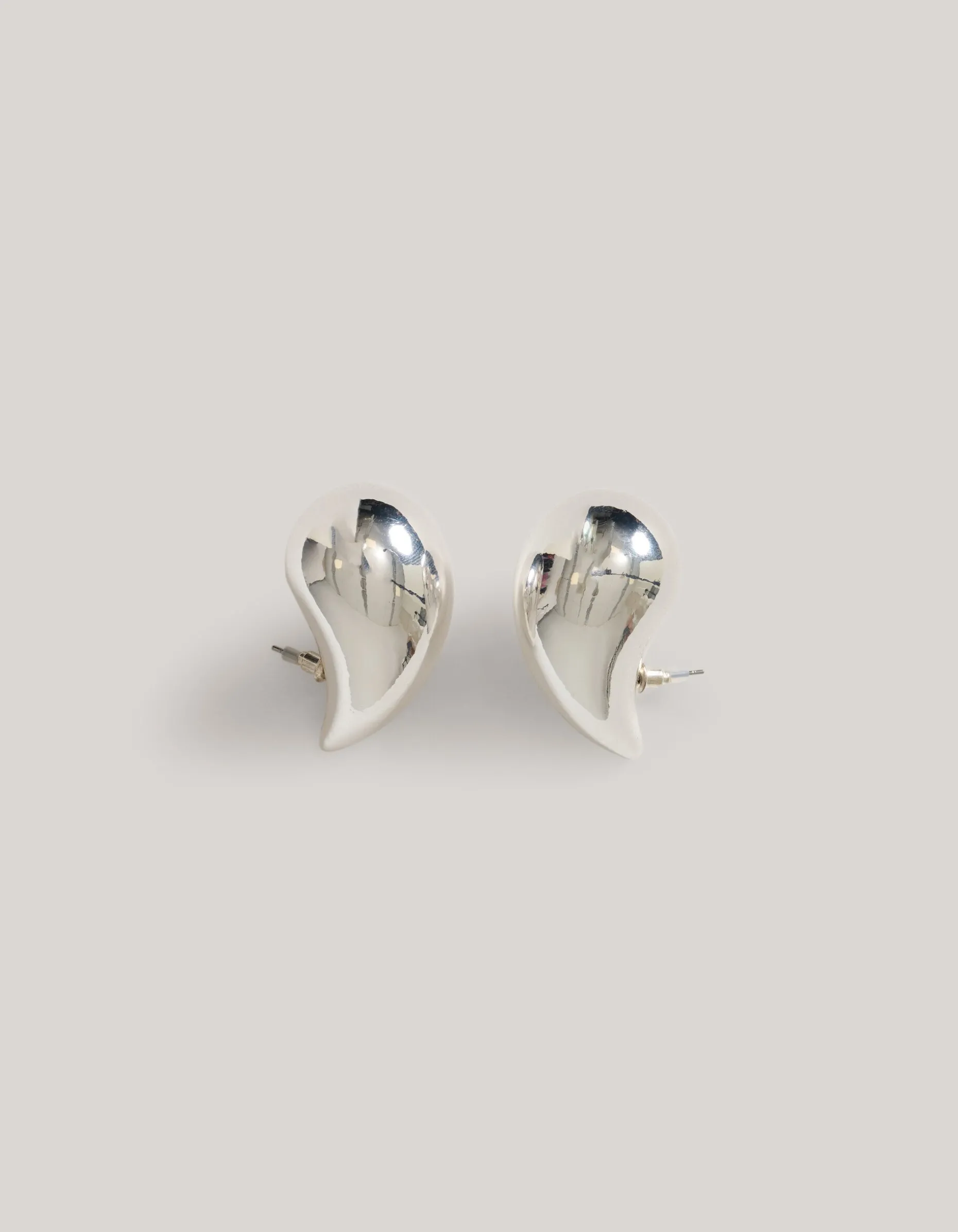 Big Drop Shape Oorbellen Zilver