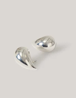 Big Drop Shape Oorbellen Zilver