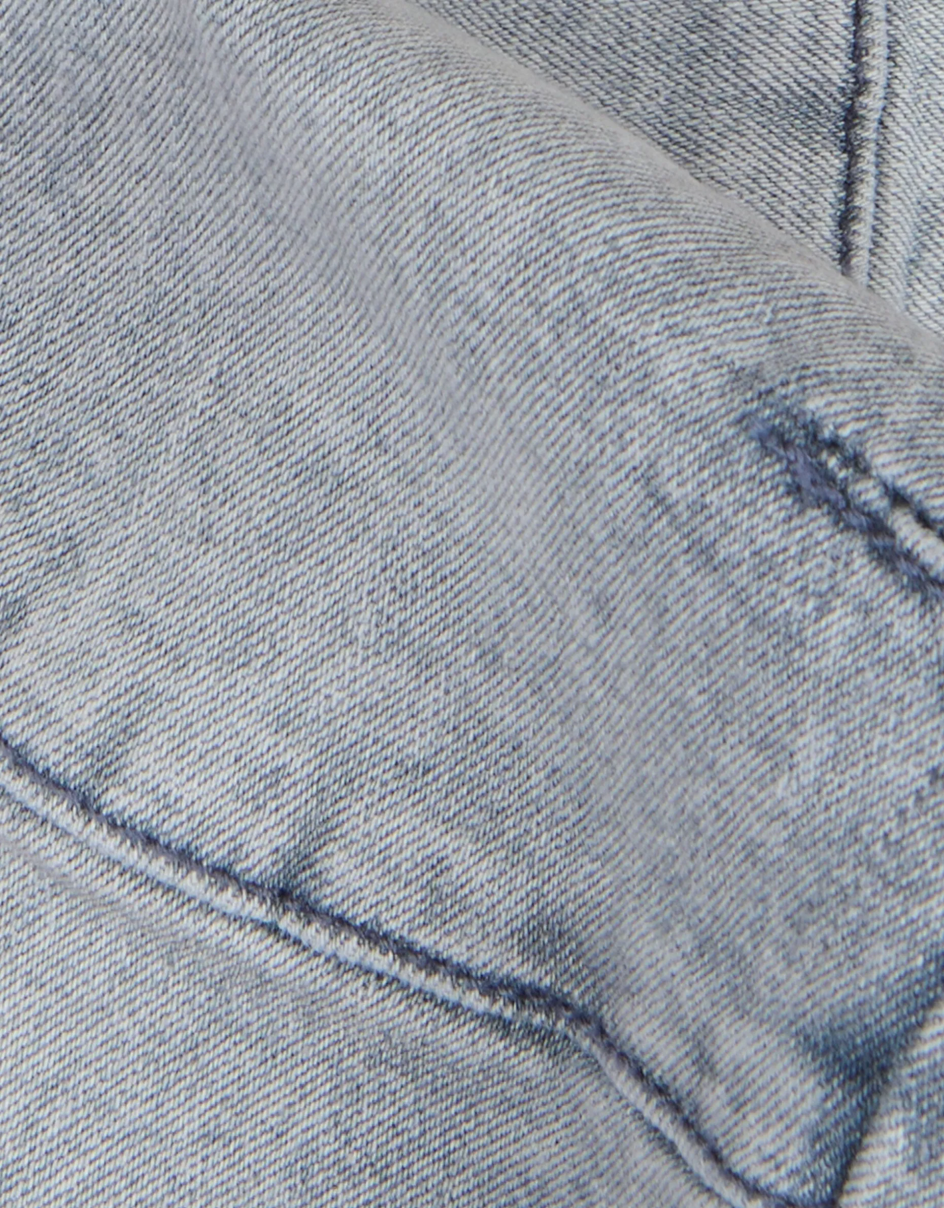 Biker Skinny Jeans Blauw/Grijs