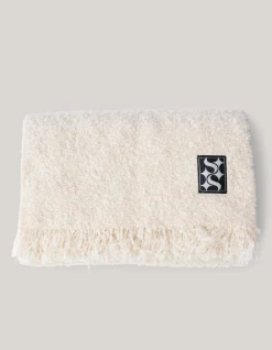 Boucle Sjaal Gebroken Wit