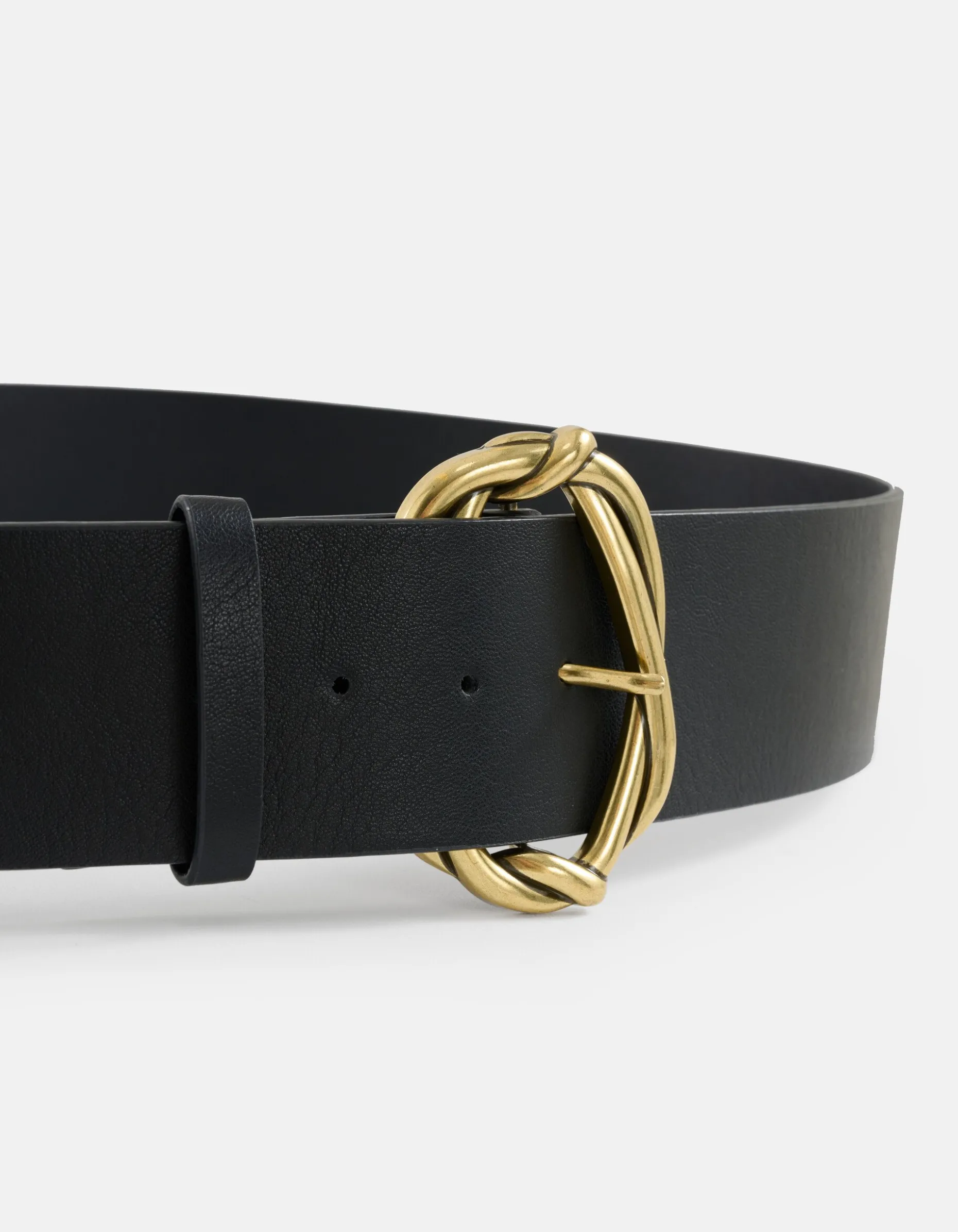 Braided Buckle Riem Zwart