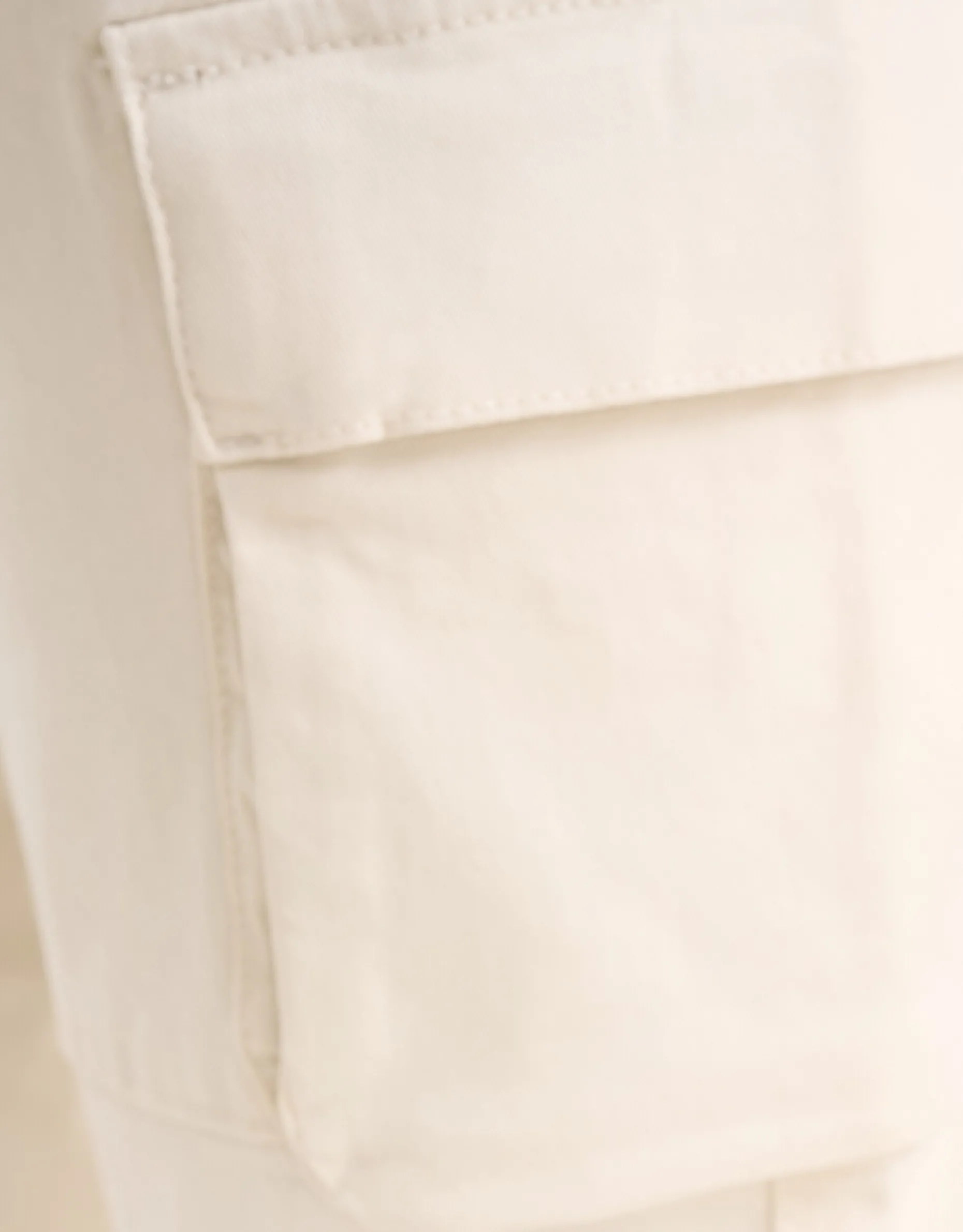 Cargo Broek Gebroken Wit