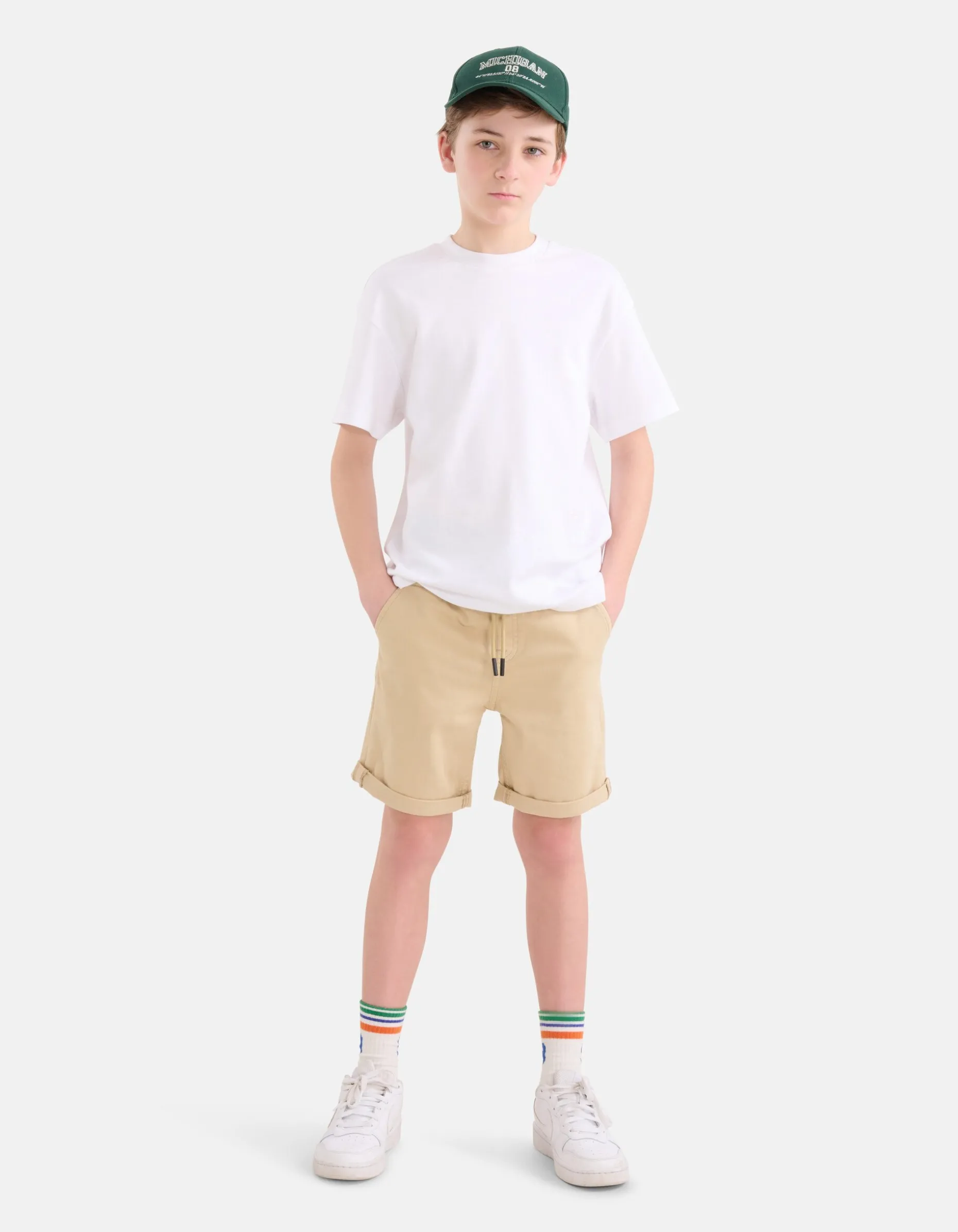 Casual Twill Short Beige