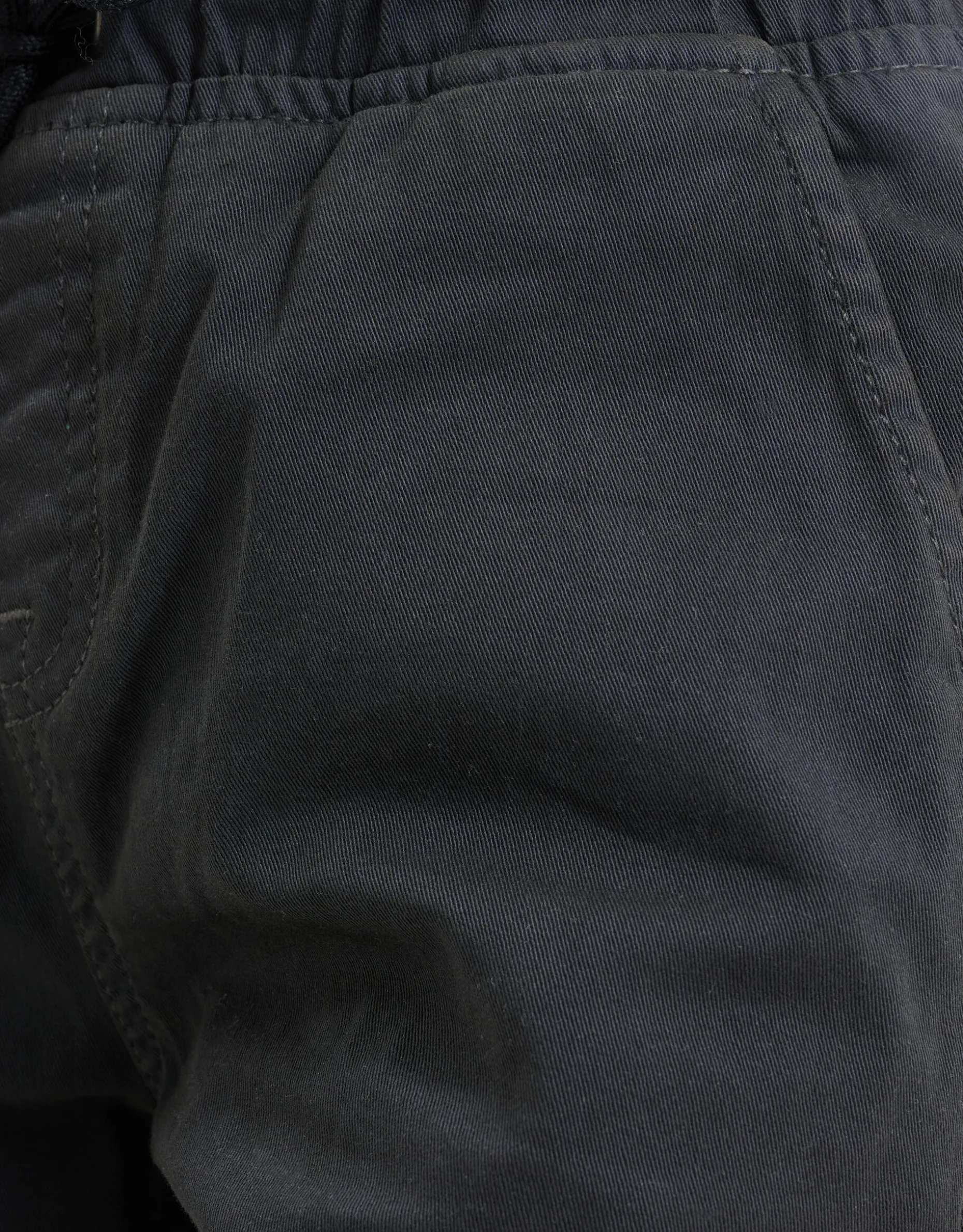 Casual Twill Short Donkergrijs