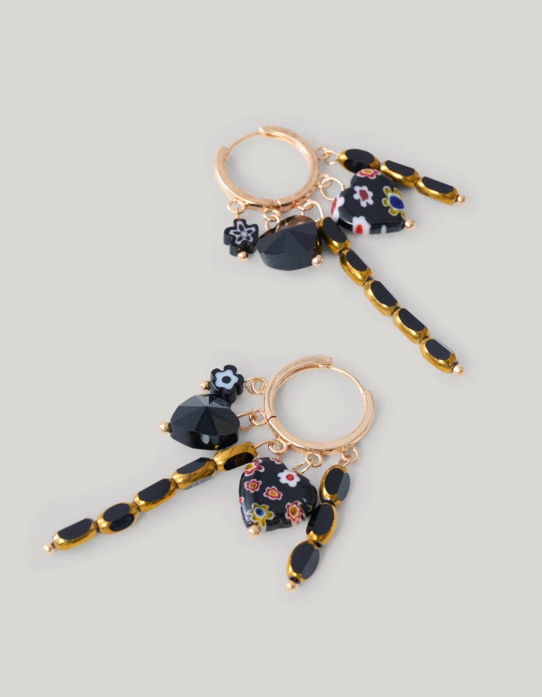 Charm Hoop Oobellen Goud