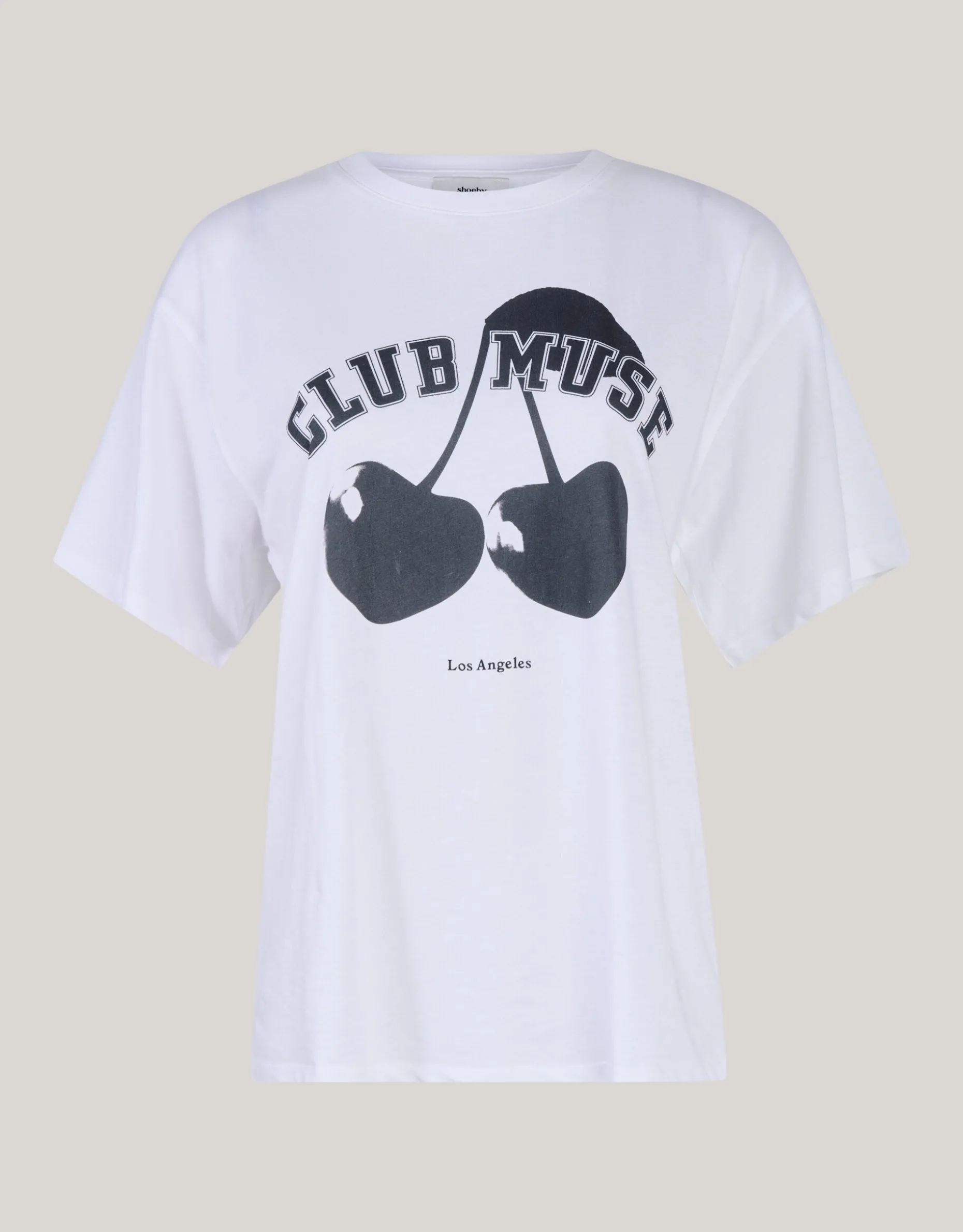 Cherry Artwork T-shirt Wit
