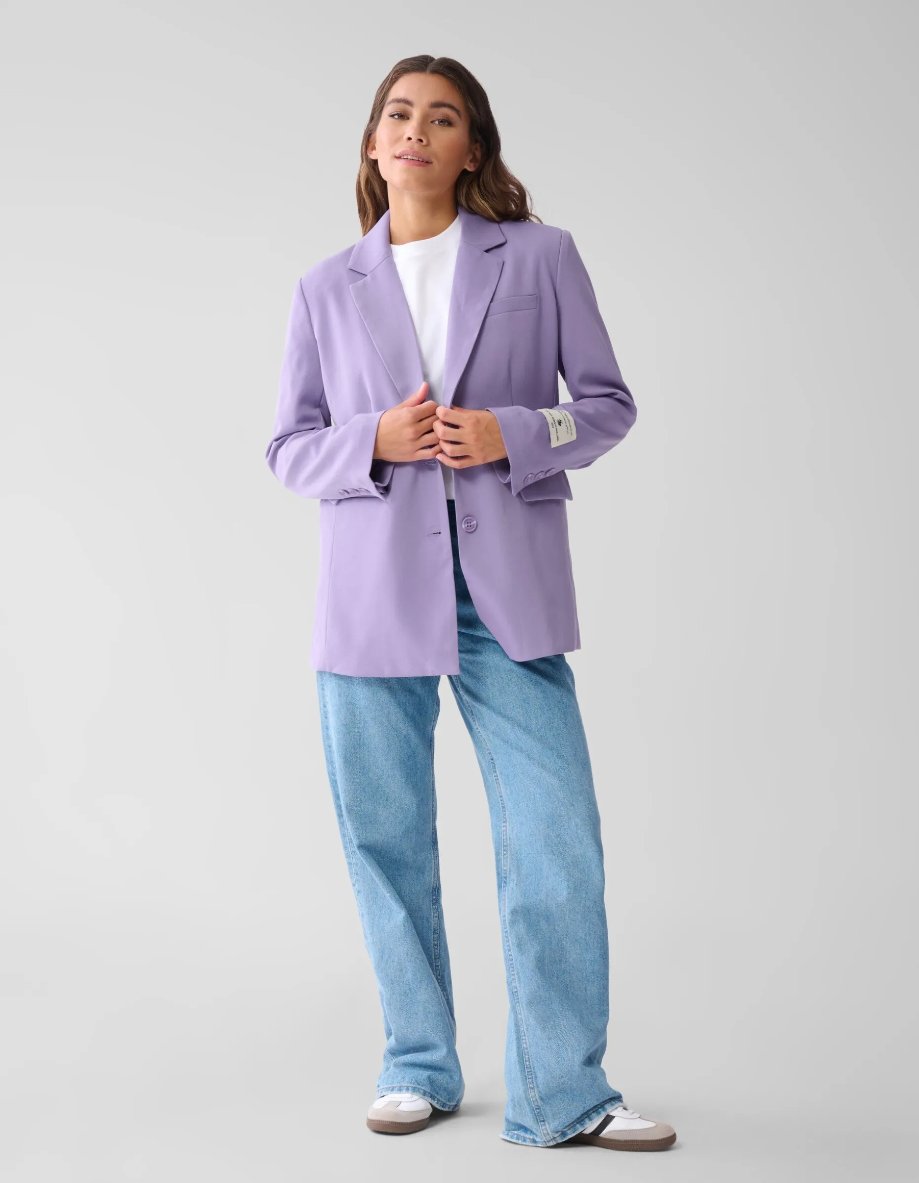 City Label Blazer Paars