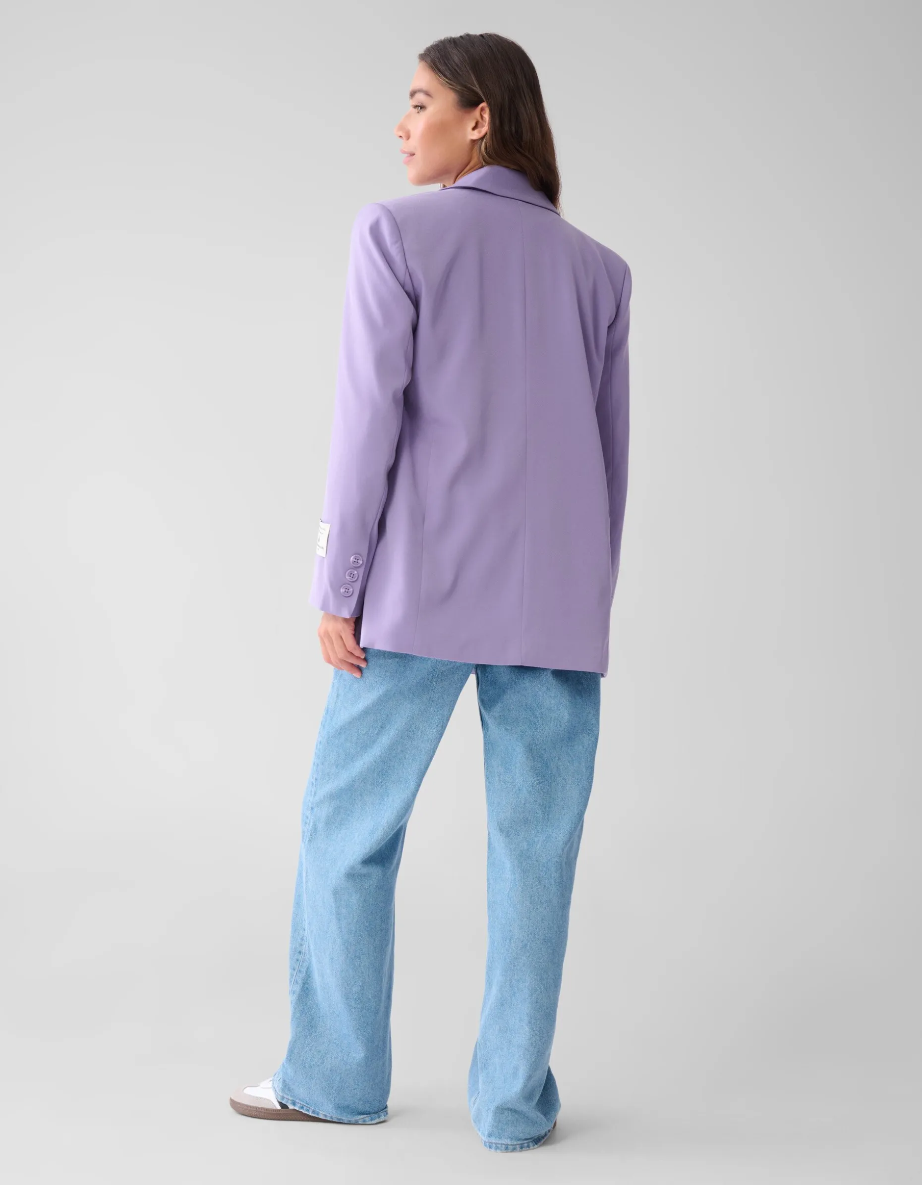 City Label Blazer Paars