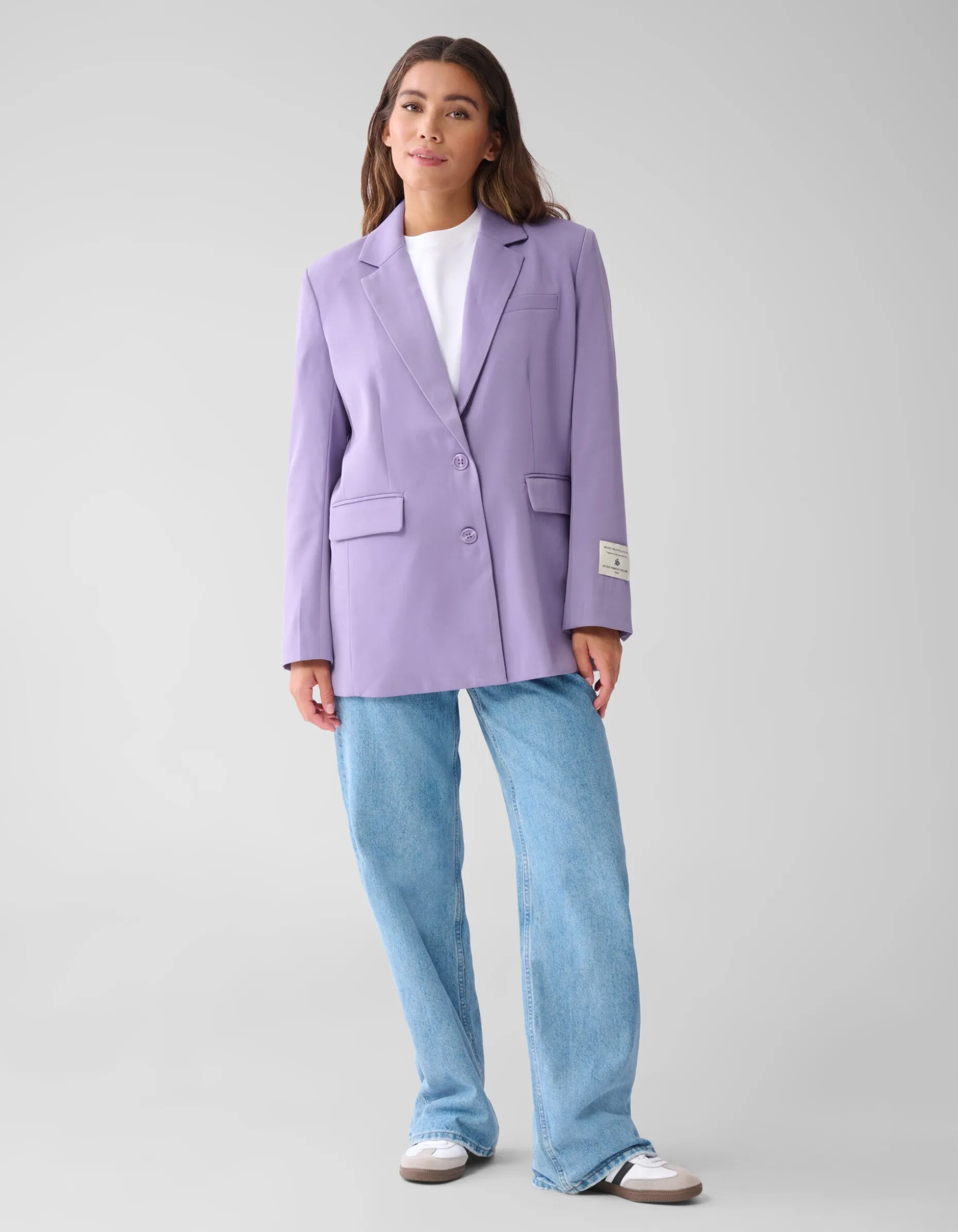 City Label Blazer Paars