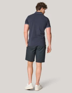 Contrast Pique Polo Donkergrijs