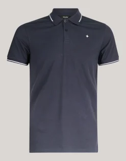 Contrast Pique Polo Donkergrijs