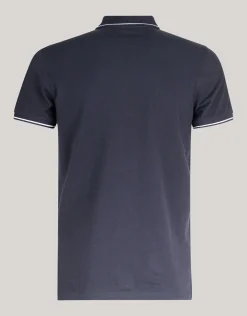 Contrast Pique Polo Donkergrijs
