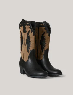 Cowboylaarzen Zwart