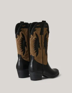 Cowboylaarzen Zwart
