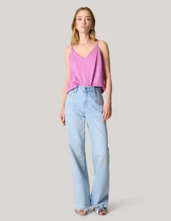 Crinkle Singlet Roze