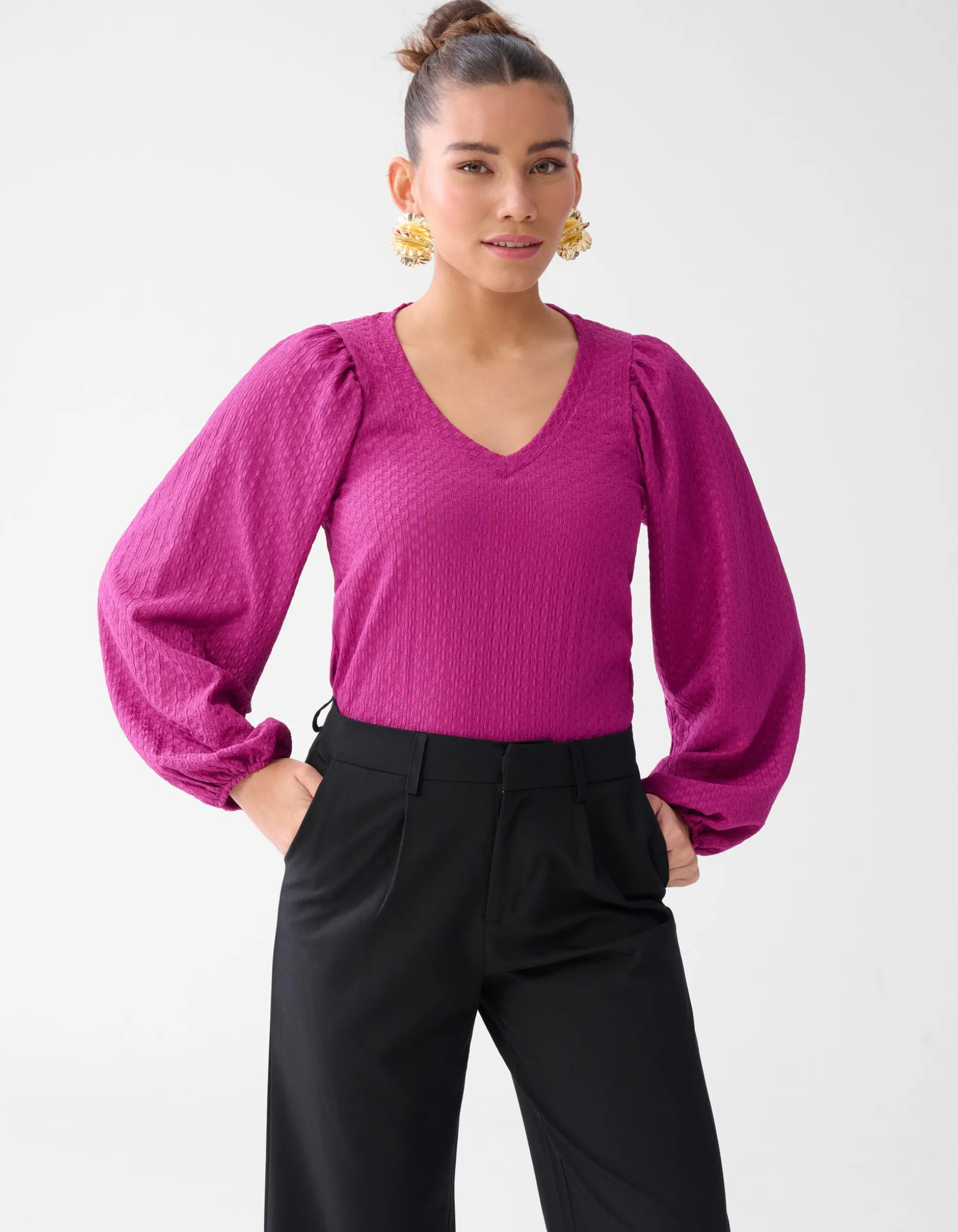 Crinkle Top Paars