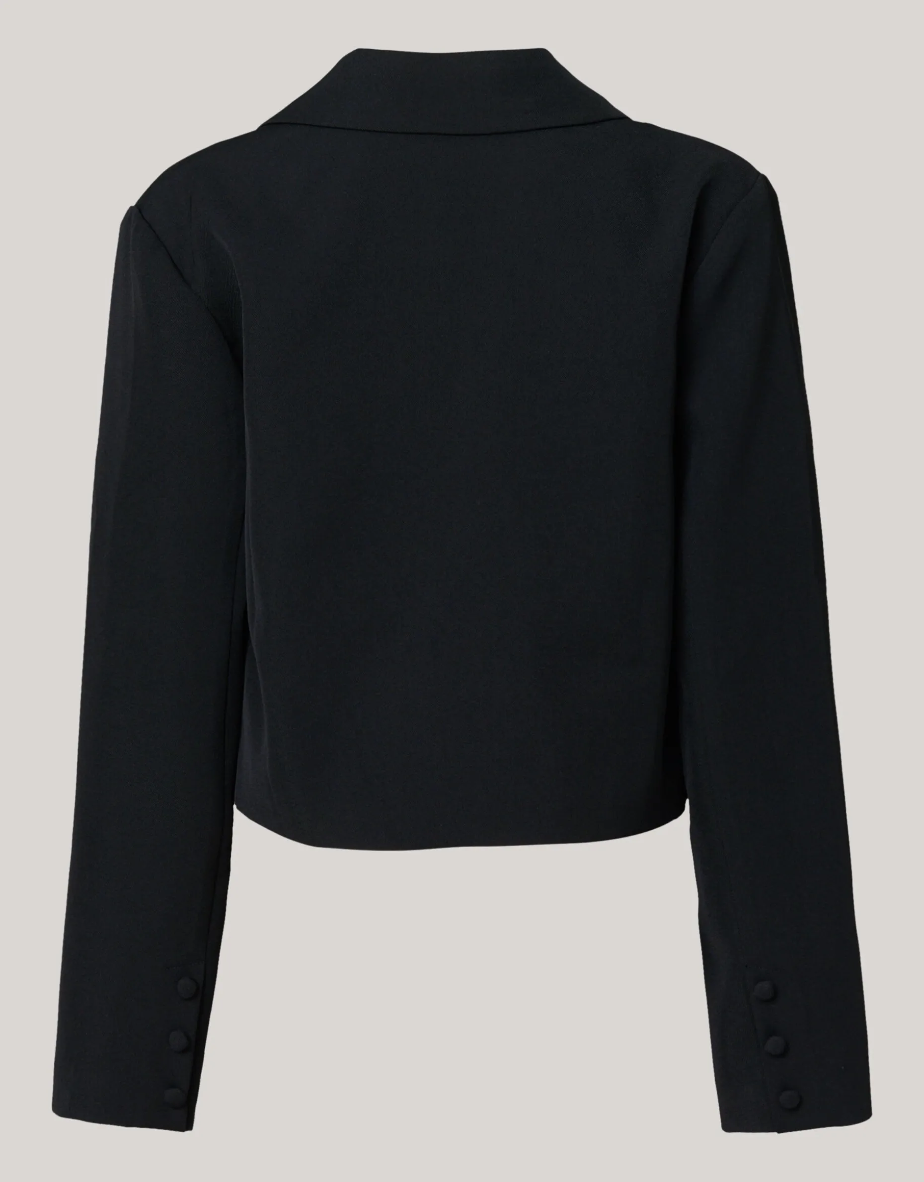 Cropped Blazer Zwart