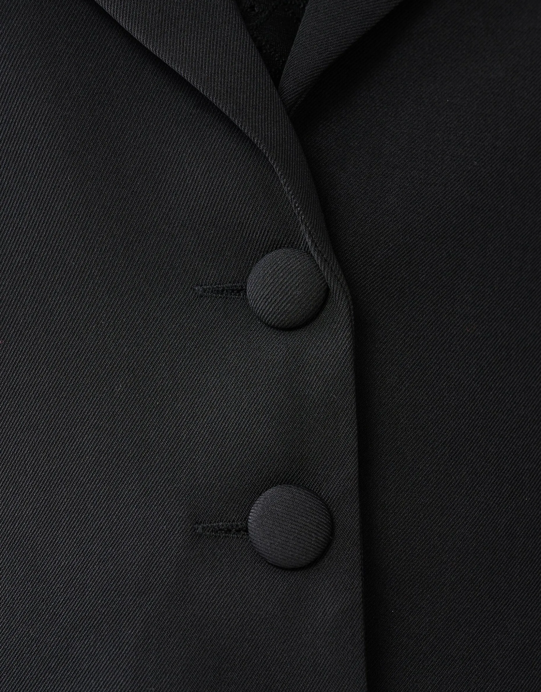 Cropped Blazer Zwart