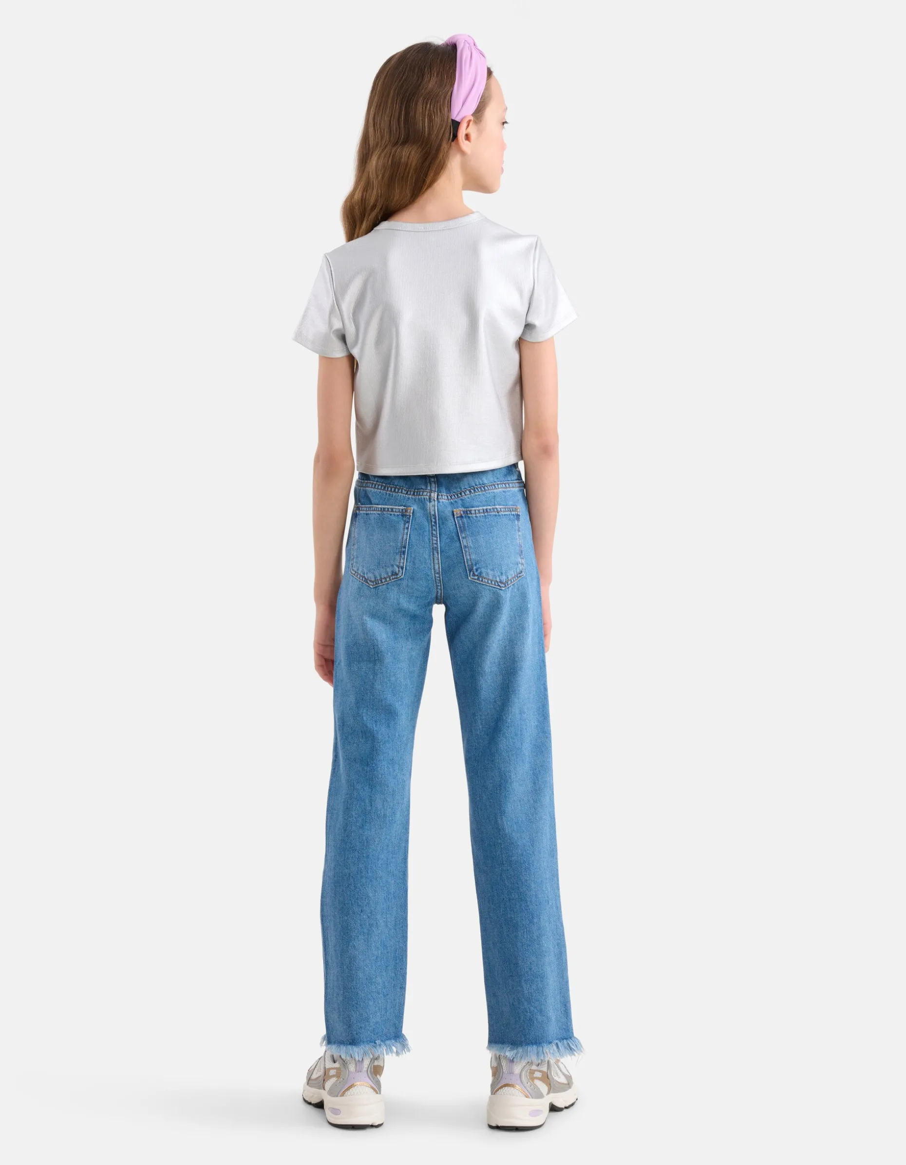 Cropped Top Zilver