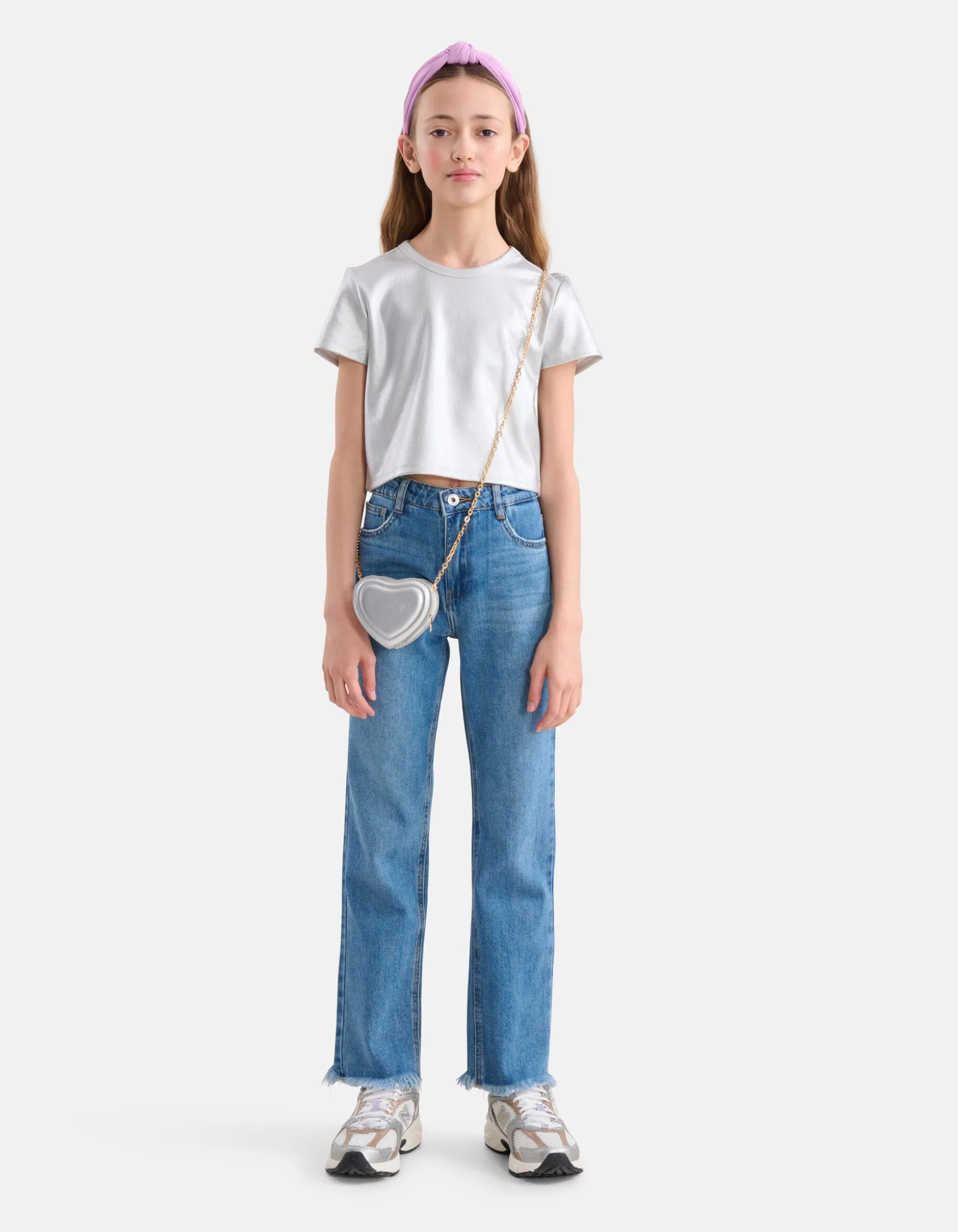 Cropped Top Zilver