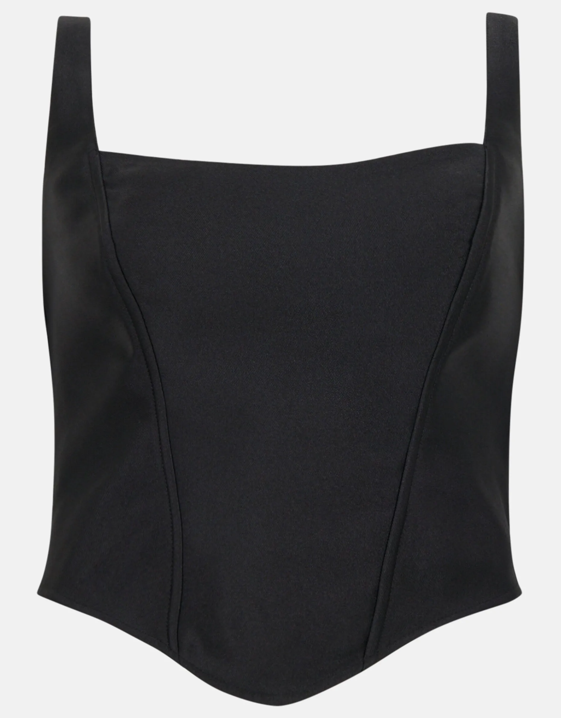 Cropped Top Zwart