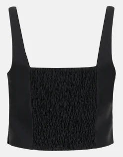 Cropped Top Zwart