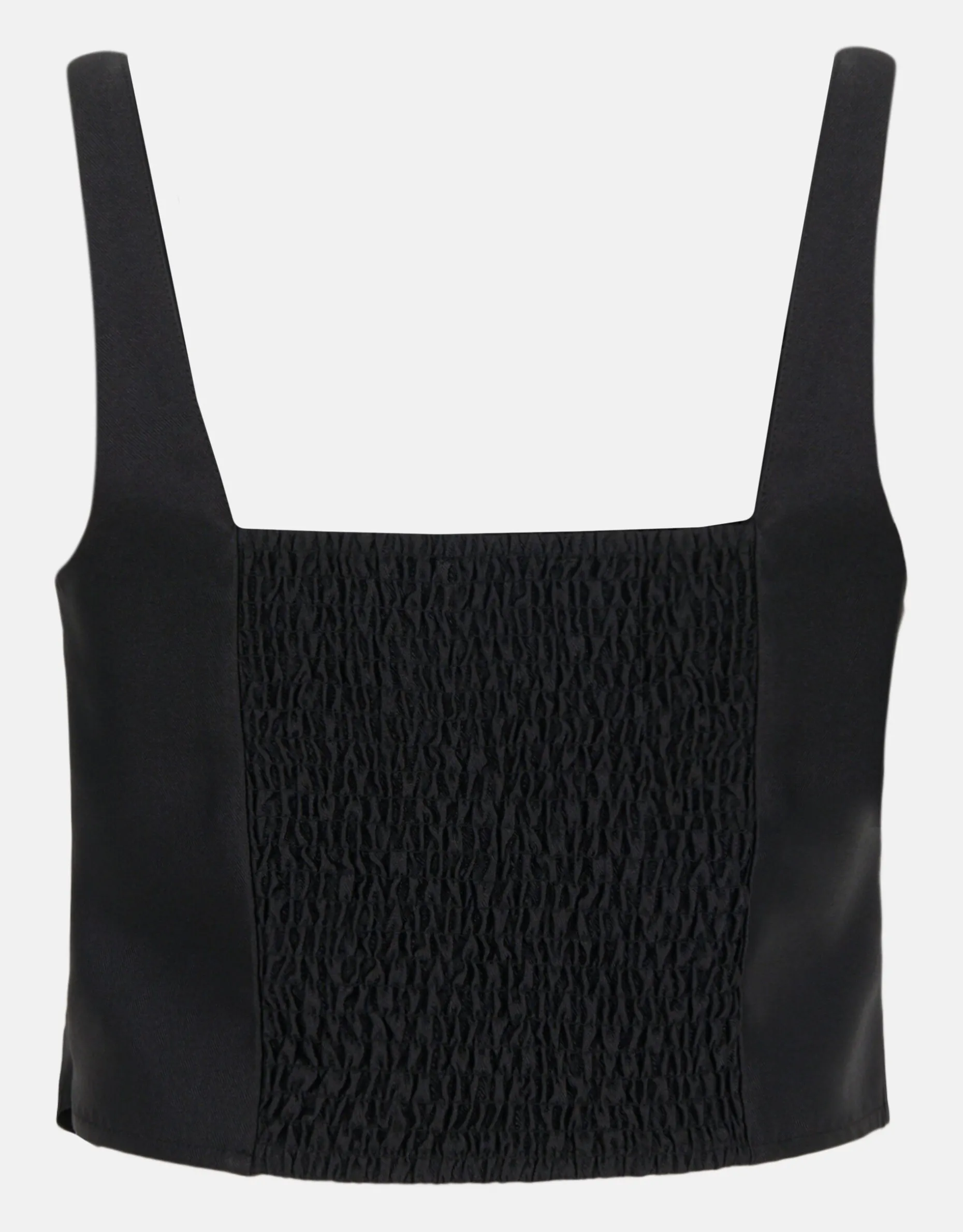 Cropped Top Zwart