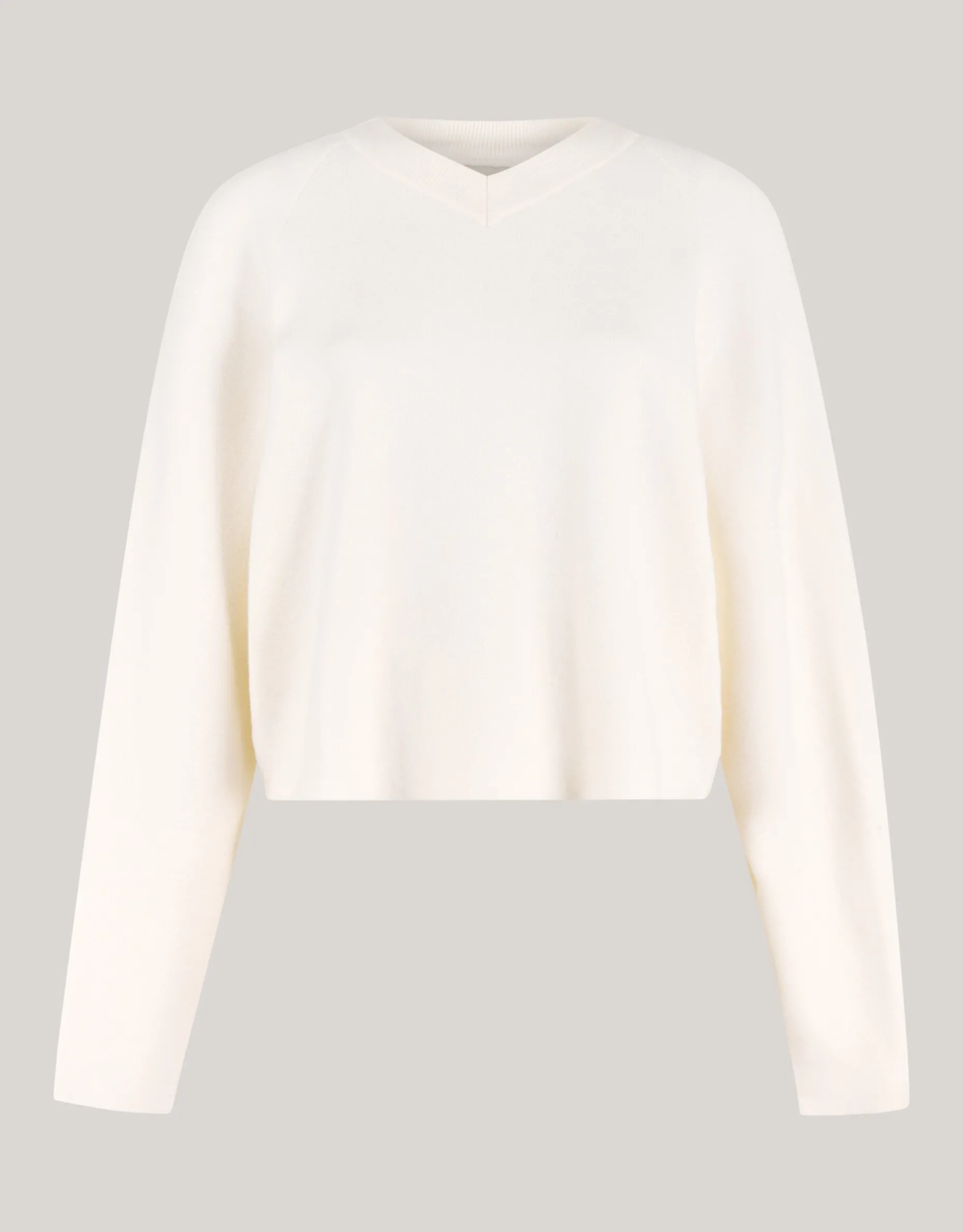 Cropped Trui Gebroken Wit By Lonneke