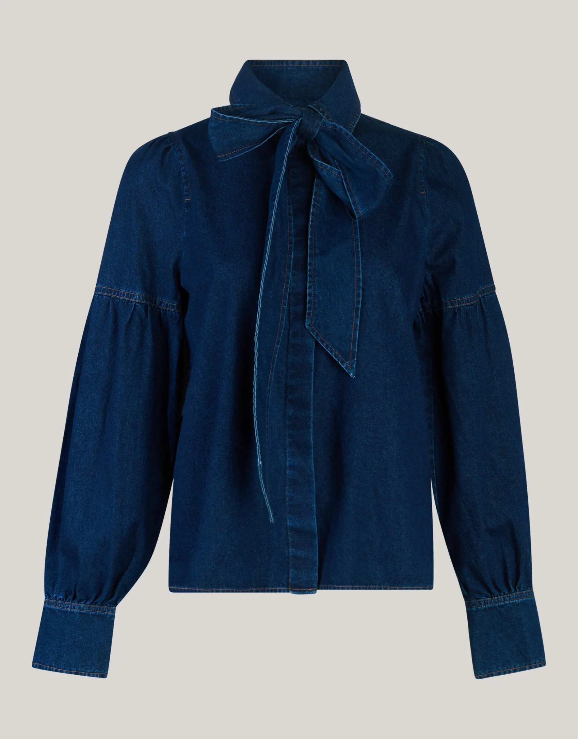 Denim Blouse Donkerblauw By Mieke