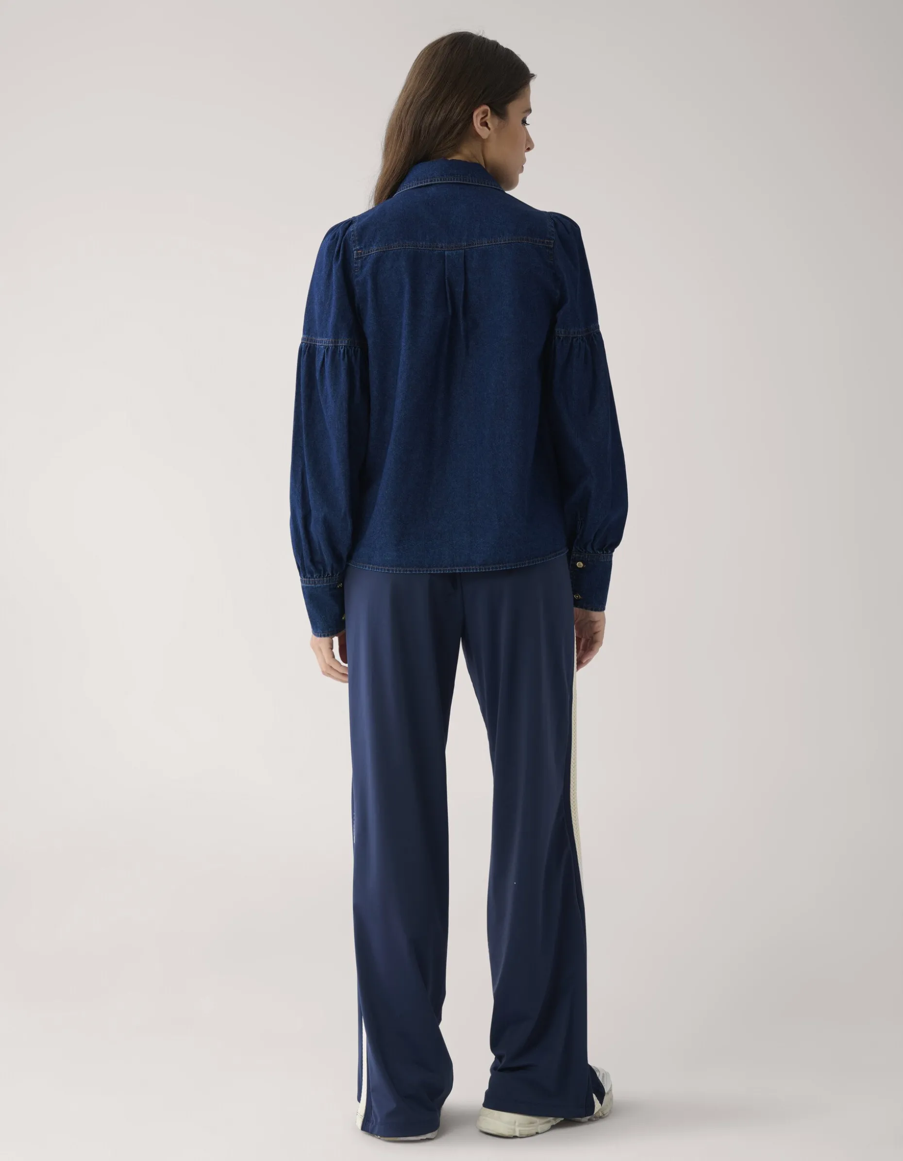 Denim Blouse Donkerblauw By Mieke