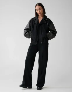 Denim Bomber Zwart