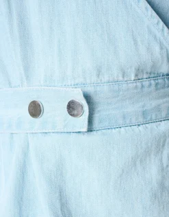 Denim Mini Jurk Bleached