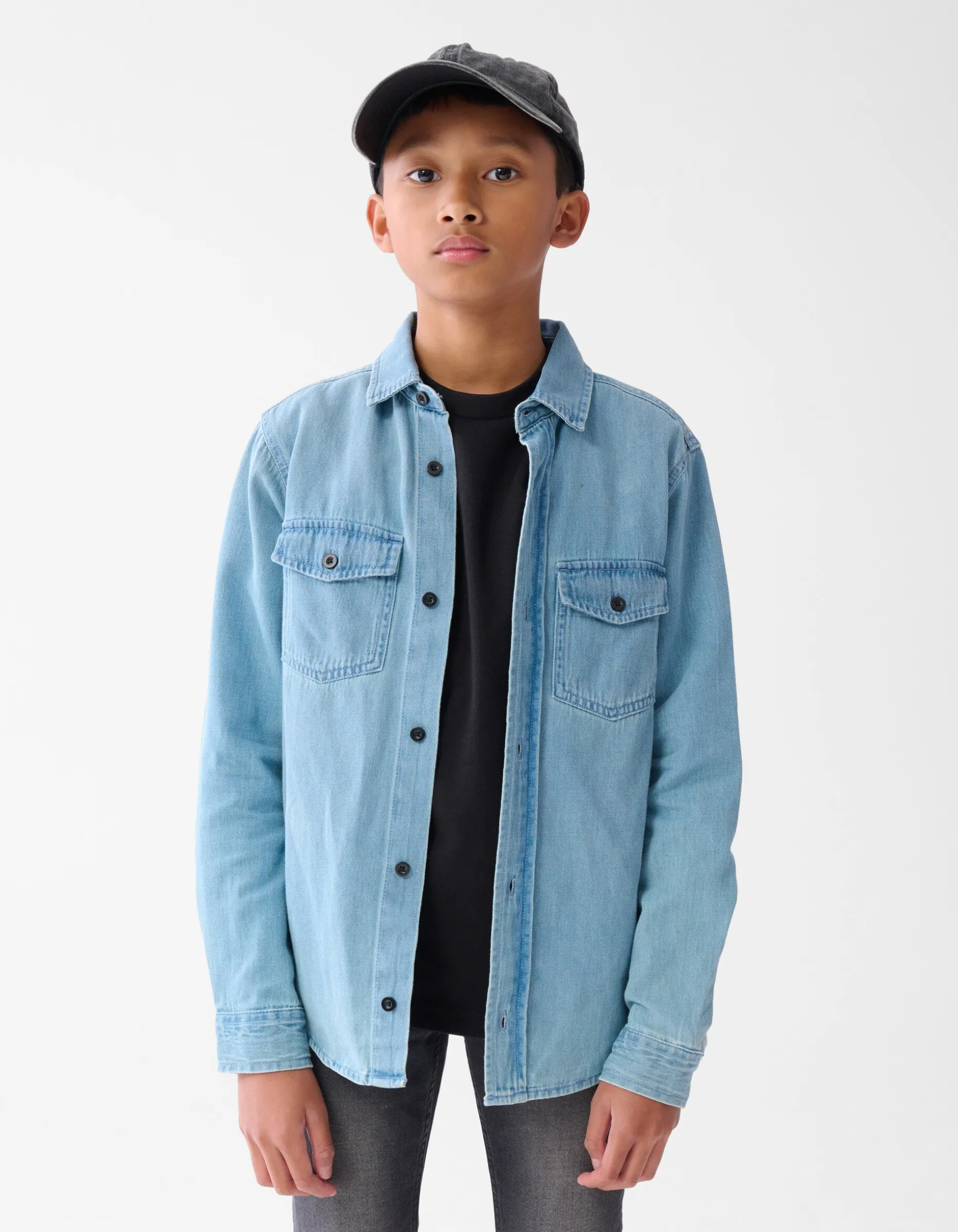 Denim Overhemd Blauw